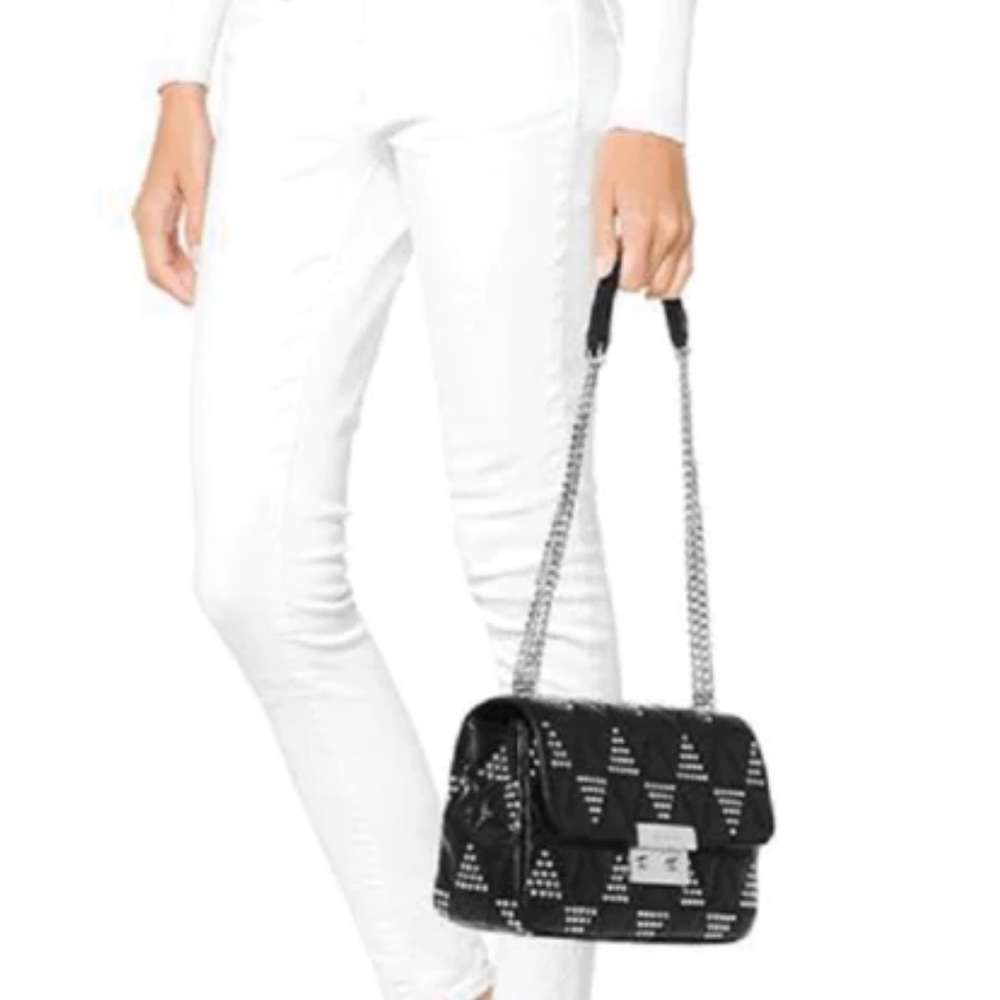 Michael Kors Sloan Studded Crossbody Shoulder Bag - Picture 11 of 11